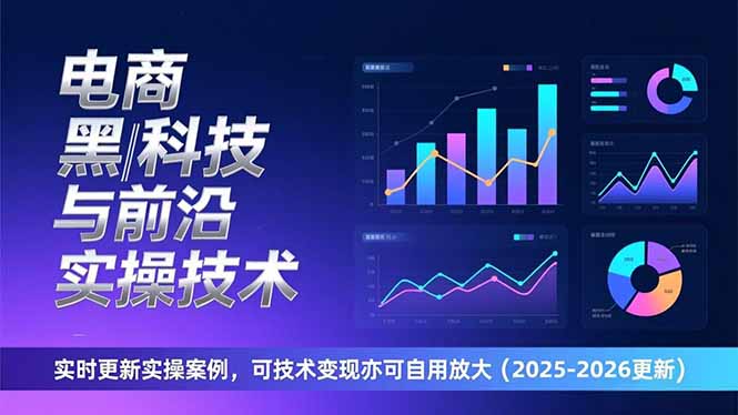 电商黑科技与前沿实操技术：实时更新实操案例，可技术变现亦可自用放大(2026更新-灵感工坊云网创