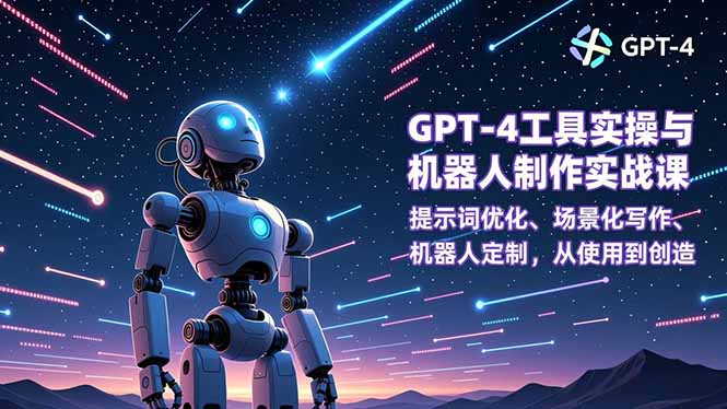 GPT-4工具实操与机器人制作实战课：提示词优化、场景化写作、机器人定制，从使用到创造-灵感工坊云网创